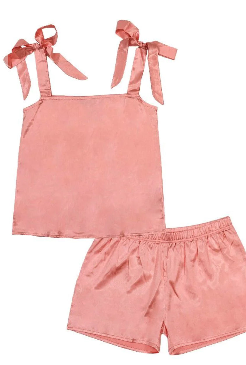 Pink Silk Pajama