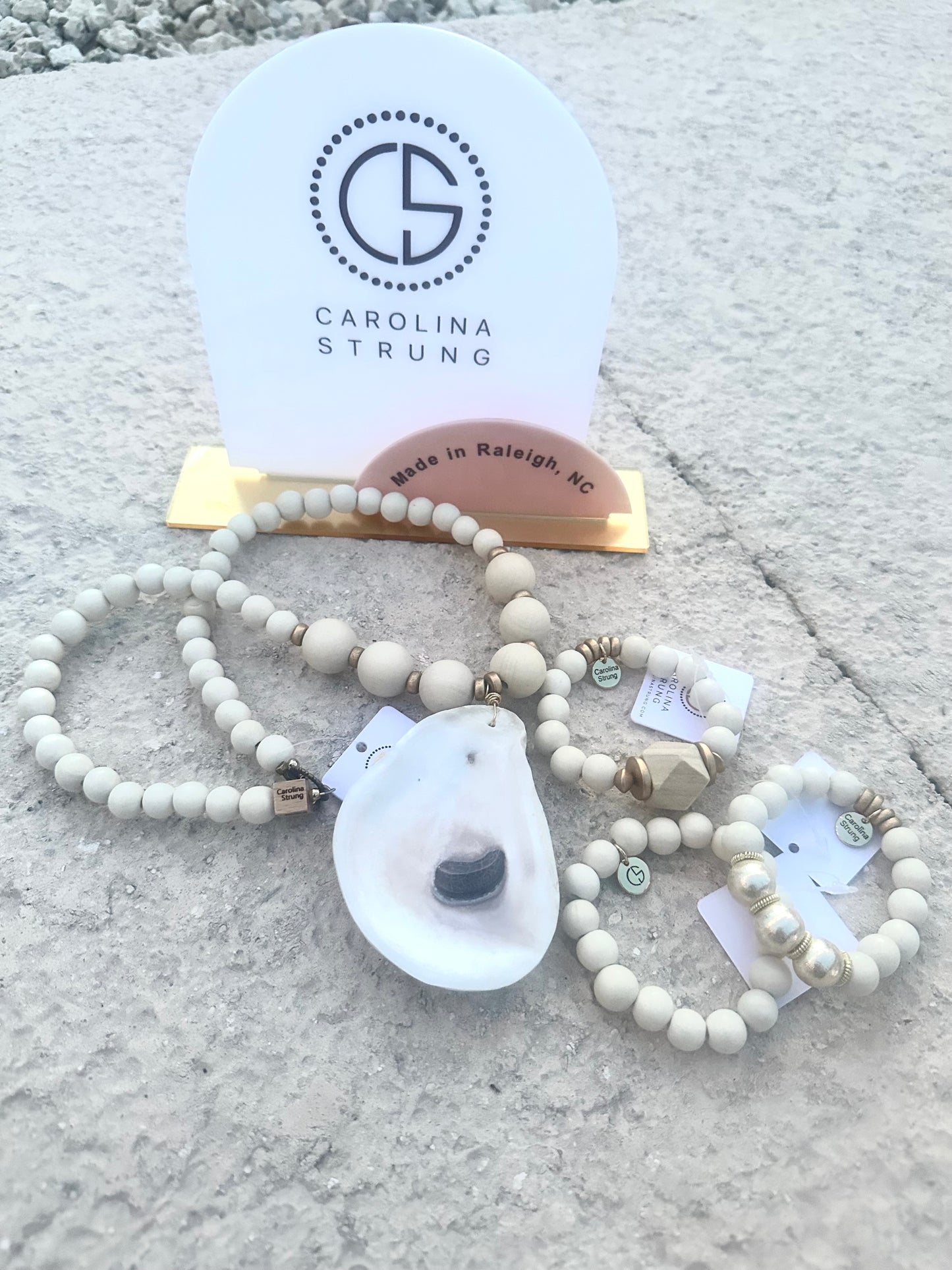 White Carolina Strung