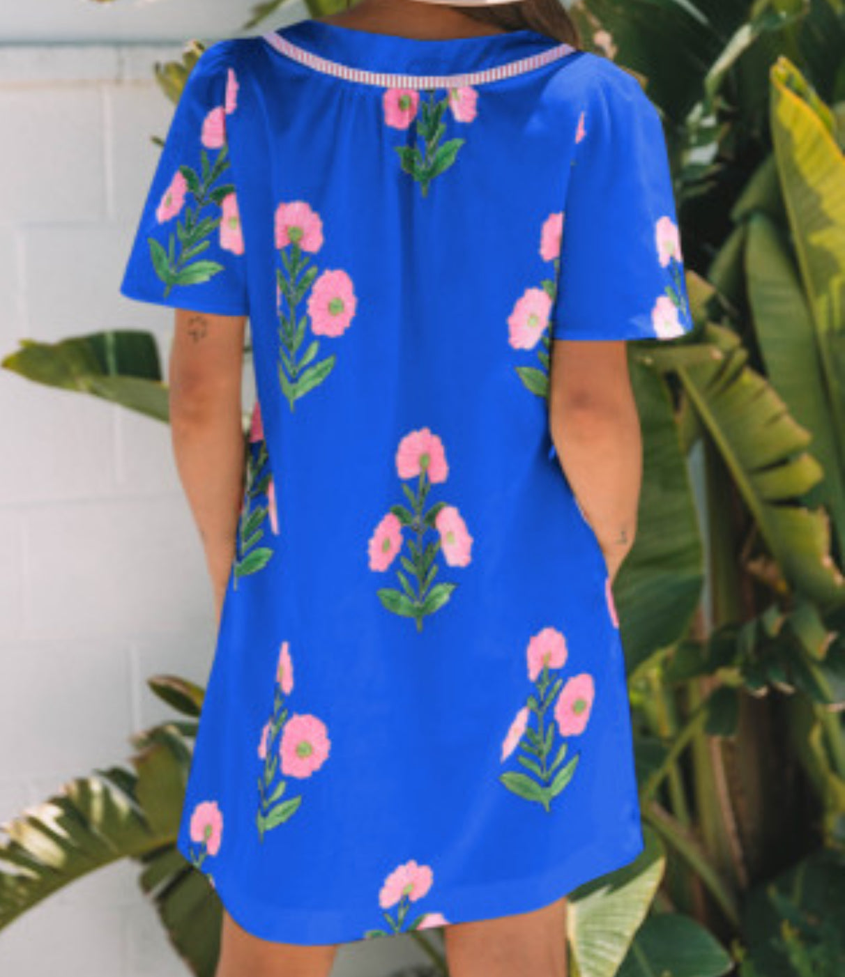 Blue Floral Dress