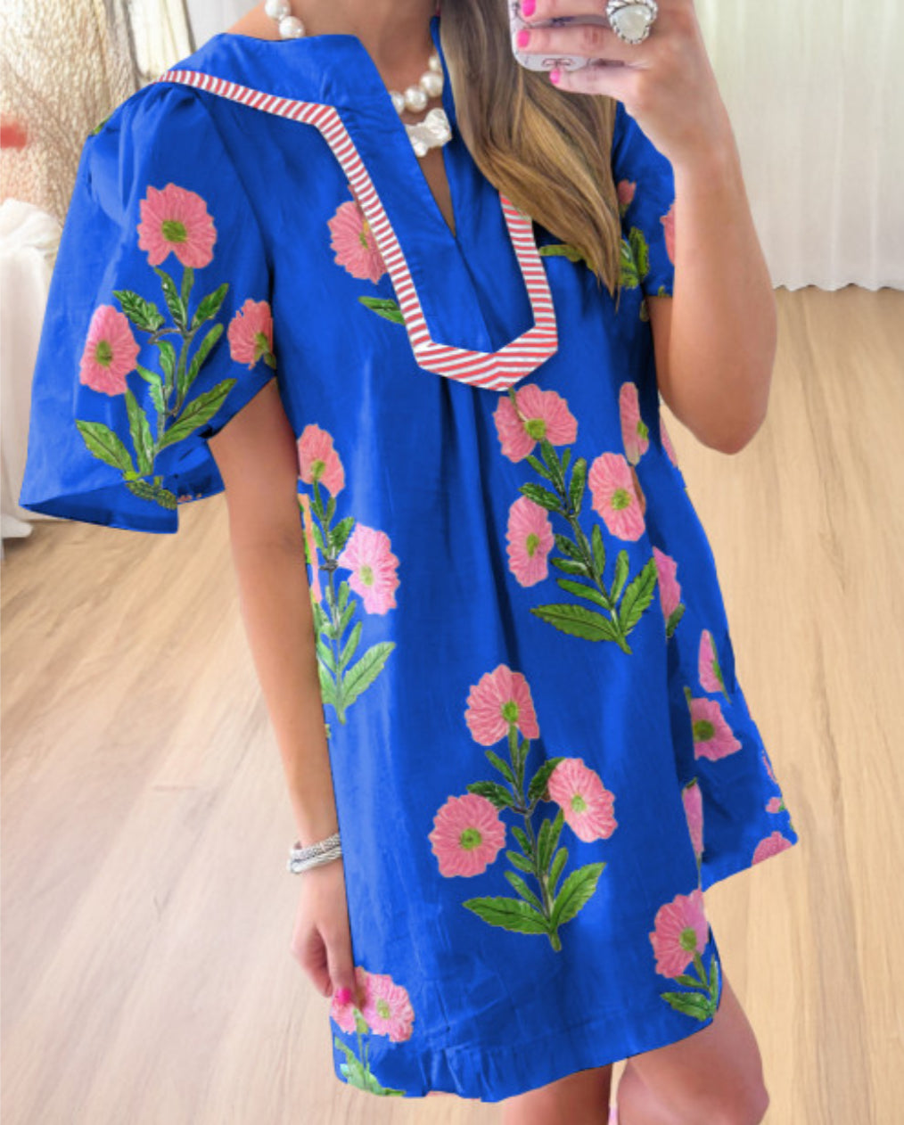 Blue Floral Dress