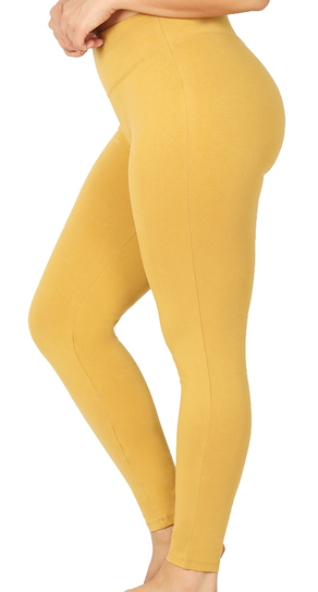 Mustard wide waistband