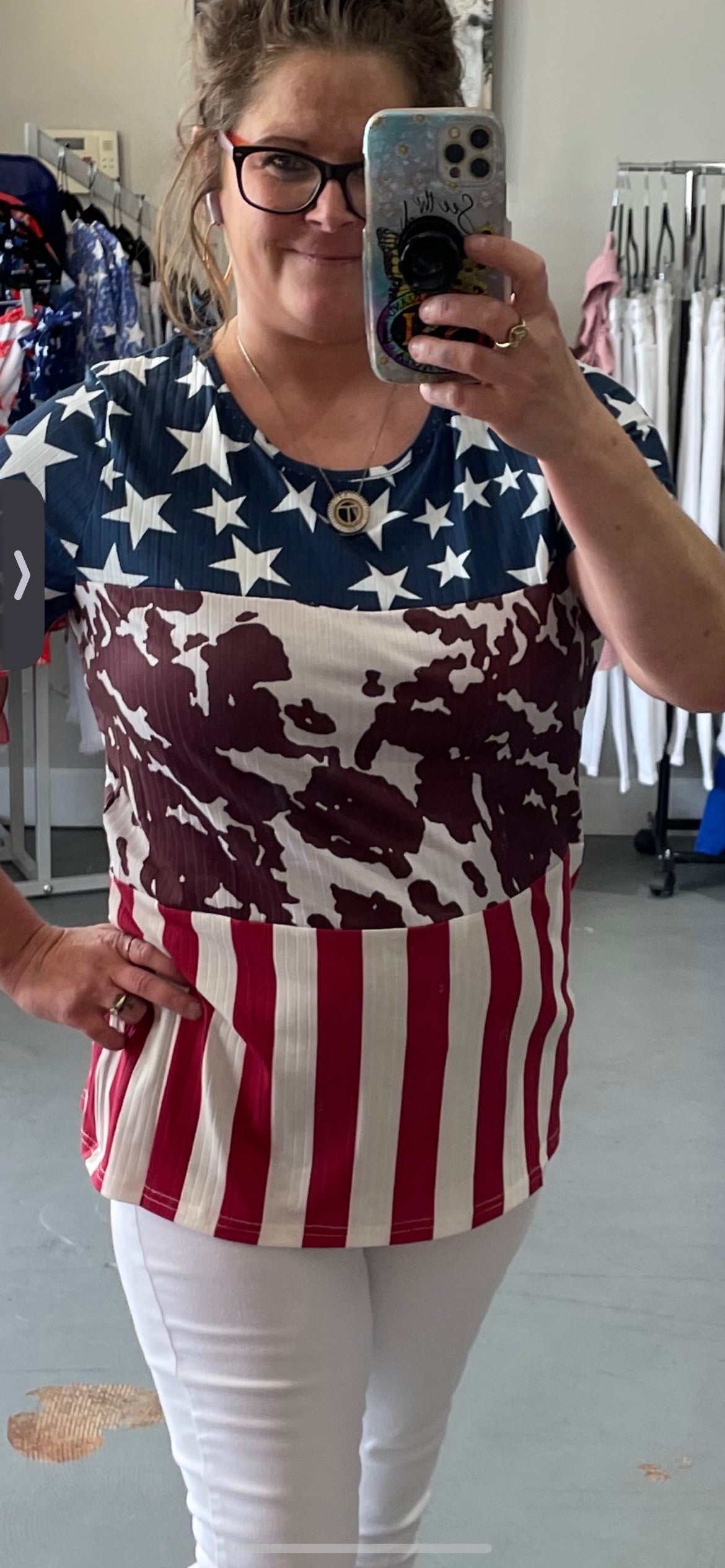 Patriotic cow