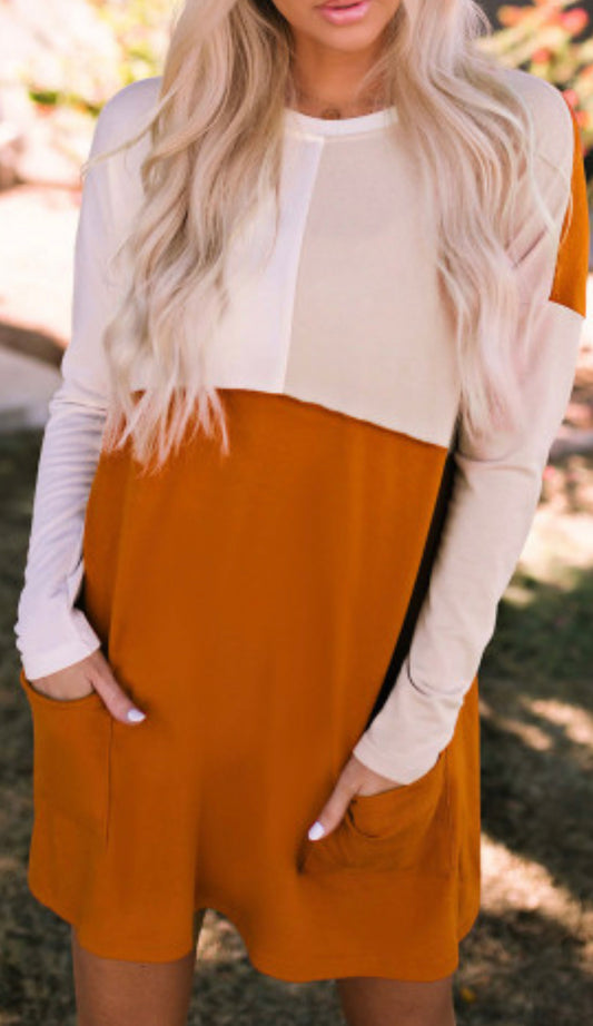 Long Sleeve Color Block