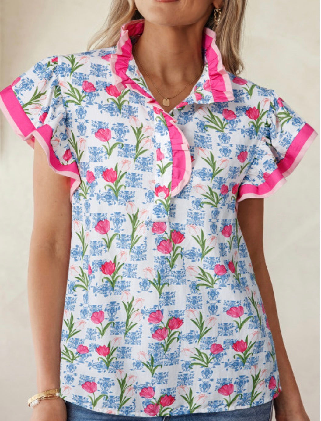 Rose Floral Top