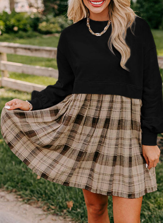 Plaid Pattern Dress