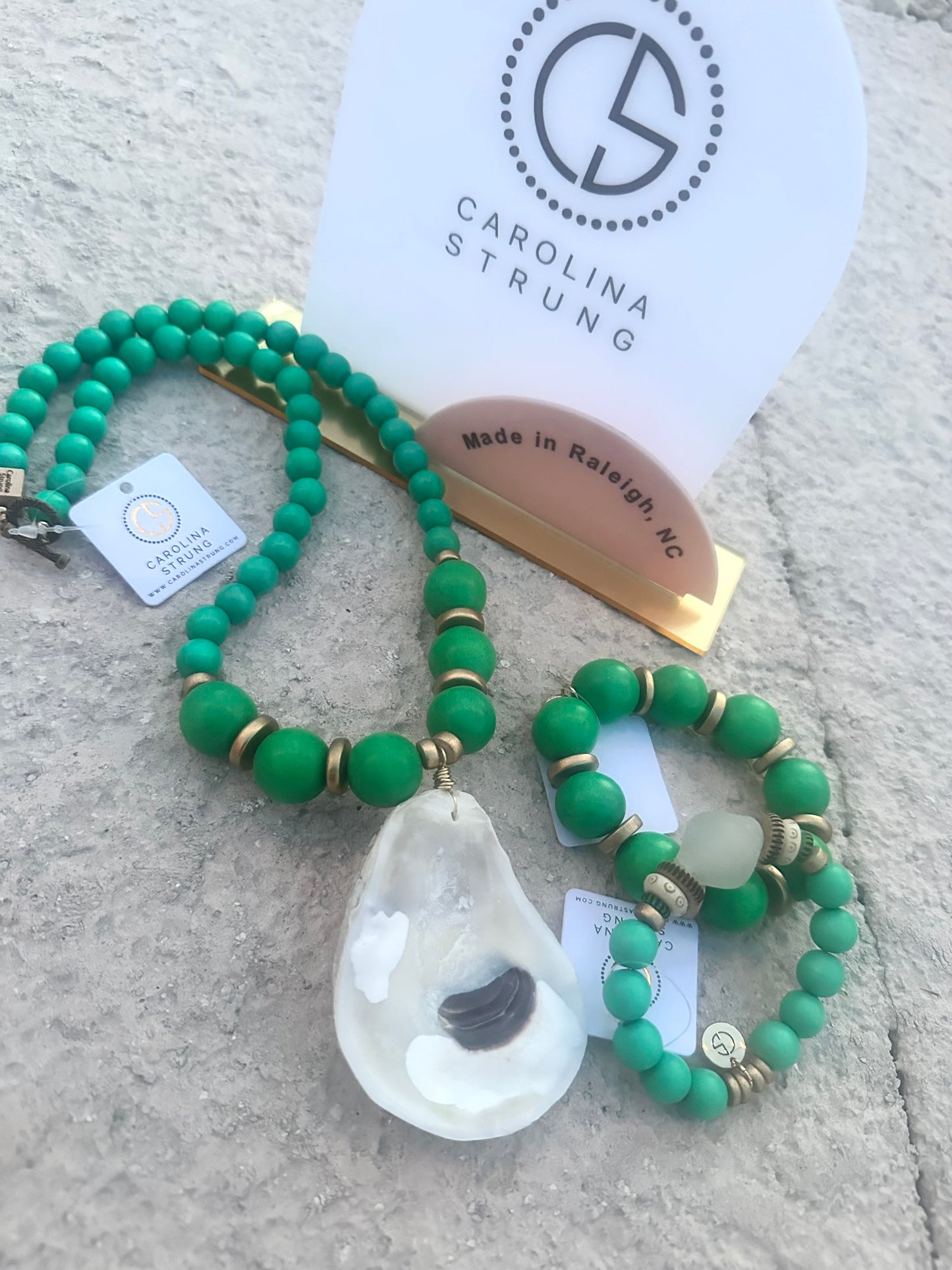 Caroline strung chrystal bead bracelet