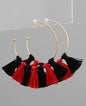 Red Black Tassels