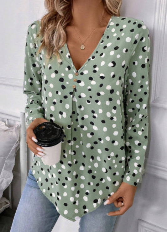 Green Polka Dot