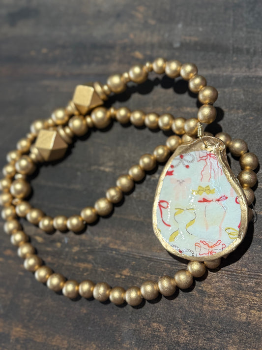 Carolina Strung Necklace Gold