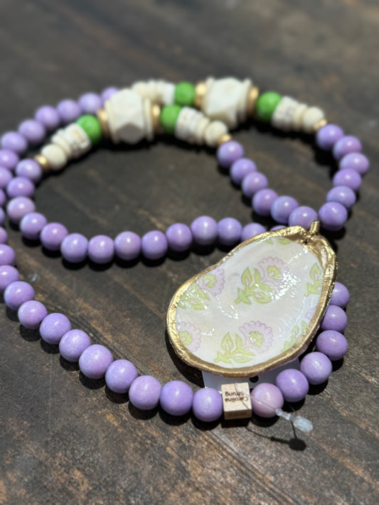 Carolina Strung Necklace Purple