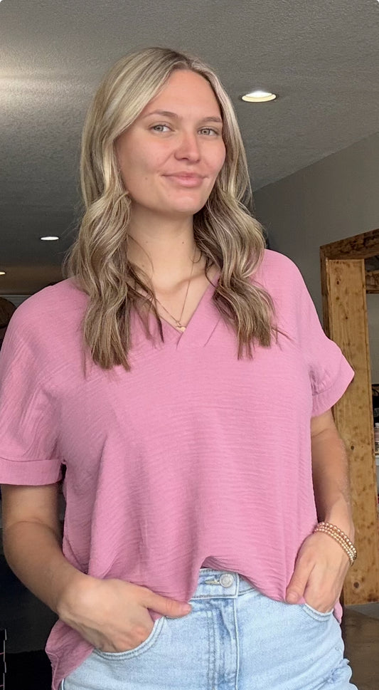 Textured V New